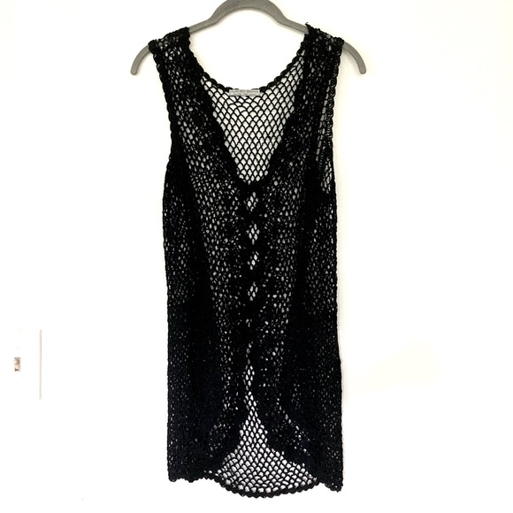 Alberto Macali Lace Button Sleeveless Top Sz: One Size - Picture 2 of 9